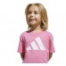 ADIDAS LK BL TEE JC9718 ΠΑΙΔΙΚΗ ΒΑΜΒΑΚΕΡΗ ΜΠΛΟΥΖΑ T.Shirt ΚΟΡΙΤΣΙ ΡΟΖ